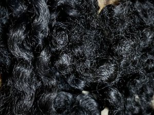 画像2: OUTLET クリクリの巻き毛　染色　「ブラック」 (2)