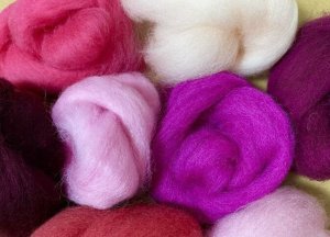 画像1: NZ染色羊毛セット「フラワーブーケ」 (1)
