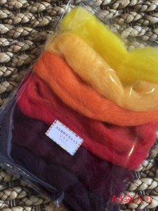 画像3: NEW!　NZ染色羊毛セット「マグマ」 (3)