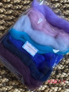 画像3: NEW!　NZ染色羊毛セット「マリン」 (3)