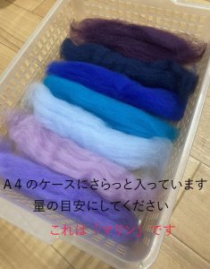 画像2: NEW! NZ染色羊毛セット「グリーンフィールド」 (2)