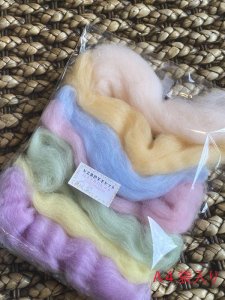 画像3: NEW!　NZ染色羊毛セット「パステルパレット」 (3)
