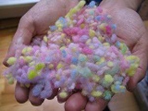画像1: 多色染め羊毛「ポップウール　粒粒　濃いパステル」 (1)